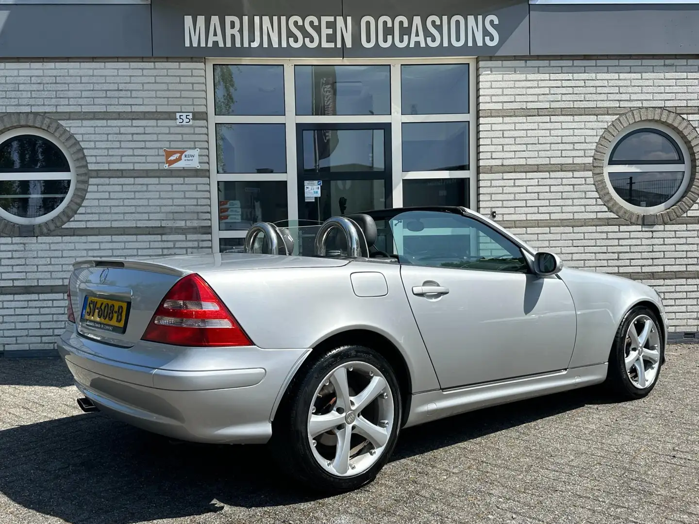 Mercedes-Benz SLK 230 K. |Leder,Cruise,Stoelvw| Grijs - 2
