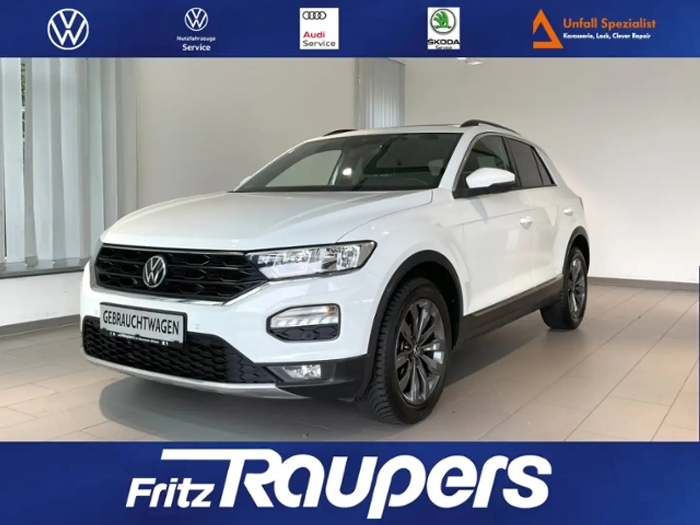 Volkswagen T-Roc 1.5 DSG Sport +ALLWETTER+PANODACH Blanc - 1