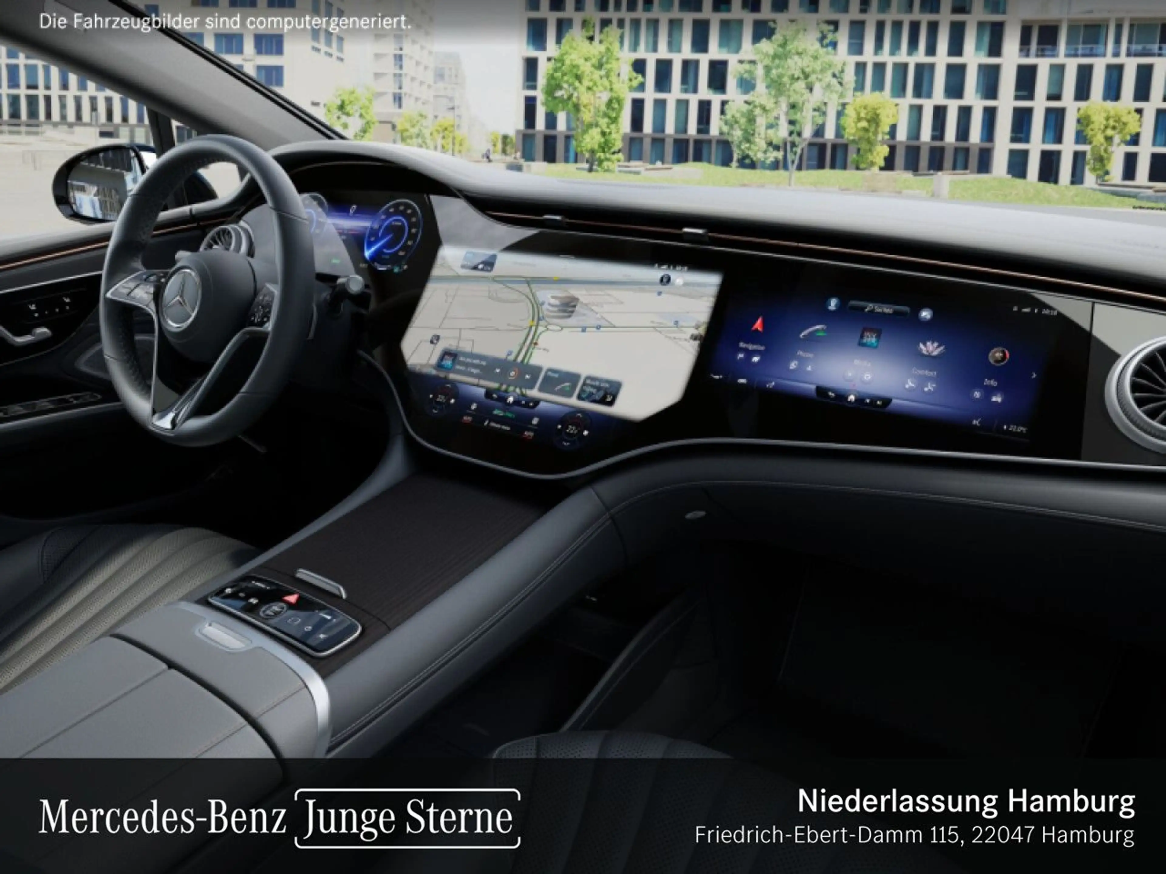 Mercedes-Benz EQS 450 AMG Airmat Pano Burmester Distr. Night PTS — photo 11