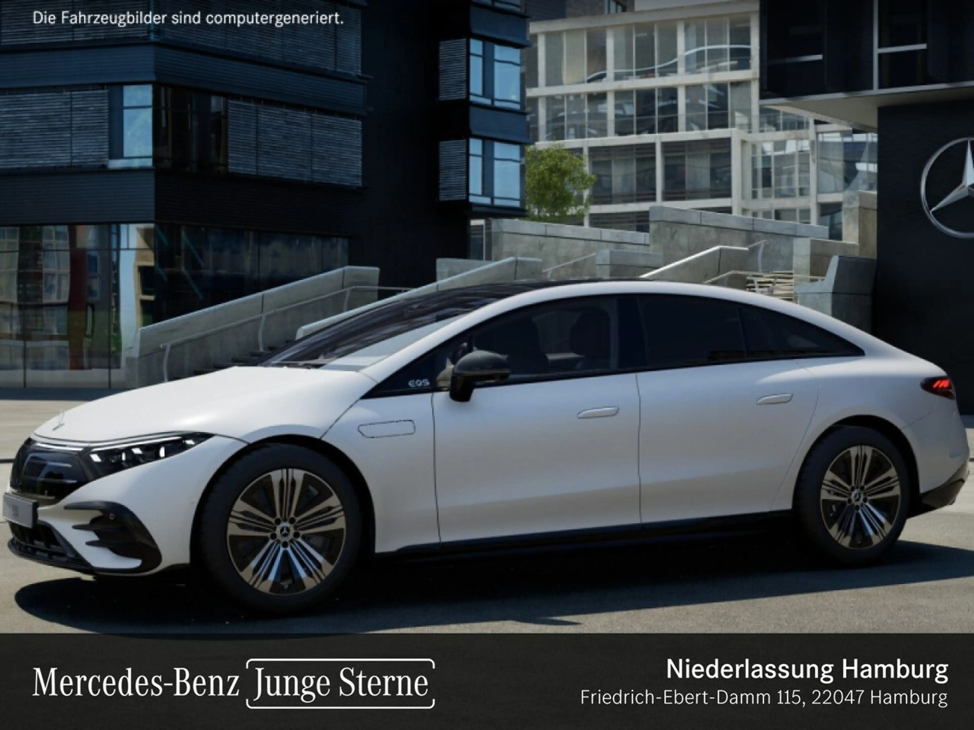 Mercedes-Benz EQS 450 AMG Airmat Pano Burmester Distr. Night PTS — photo 3