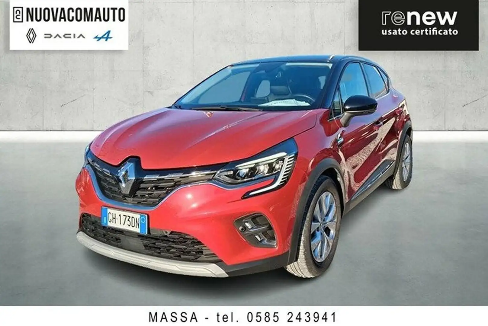 Renault Captur 1.6 plug-in hybrid Intens E-Tech 160cv auto my21 Rosso - 1