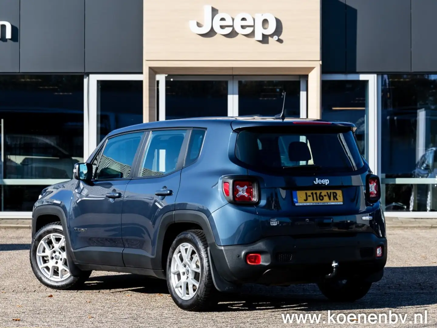 Jeep Renegade 1.3T 150 pk DDCT LONGITUDE CLIMA / PDC /  TREKHAAK Blauw - 2