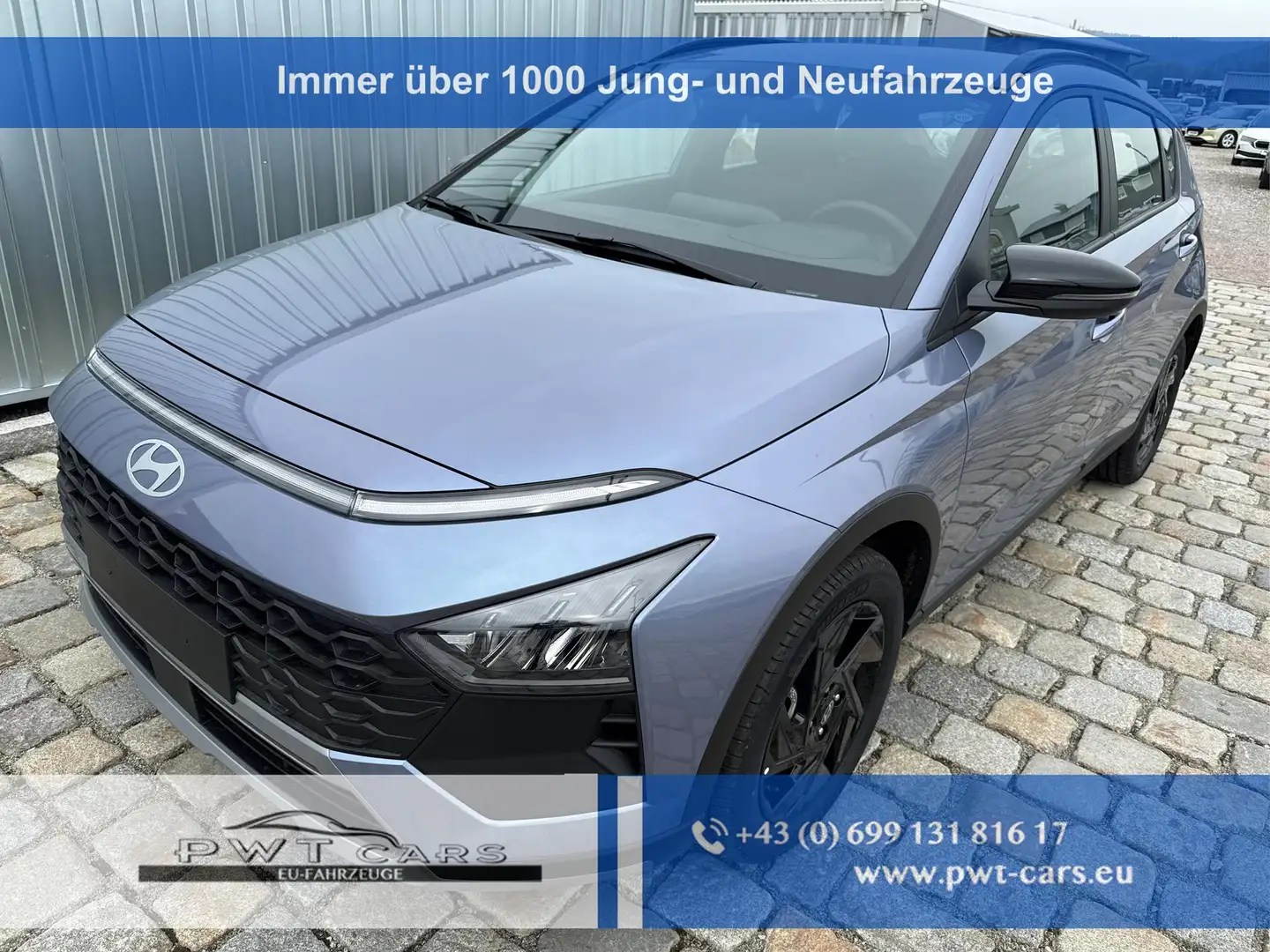 Hyundai BAYON GO PLUS! 1.0 T-GDI 66 kW (90 PS) DCT7 -PDC hin... Blau - 1