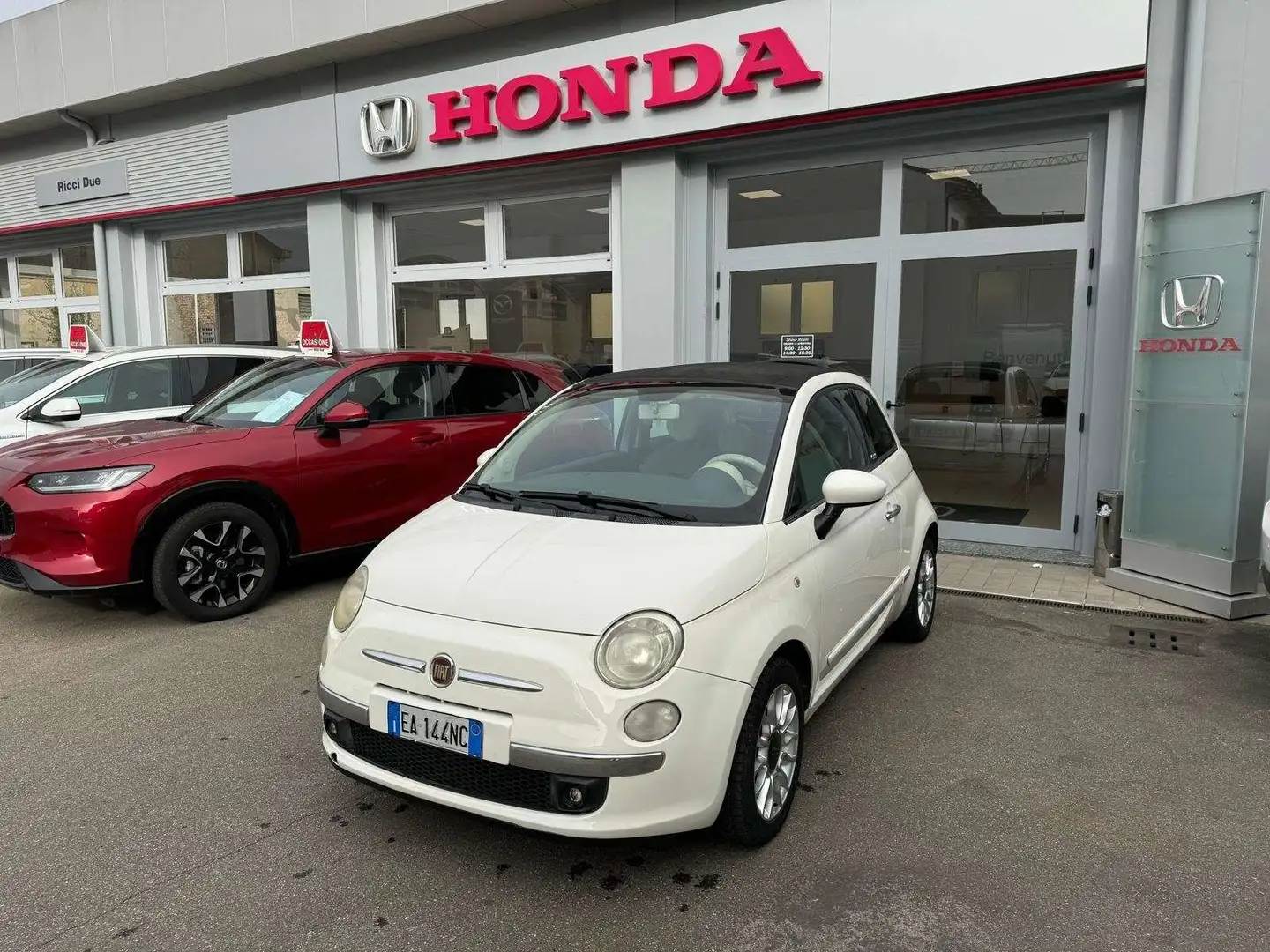 Fiat 500 500C 1.3 mjt 16v 75cv Diesel Cabrio Blanc - 1