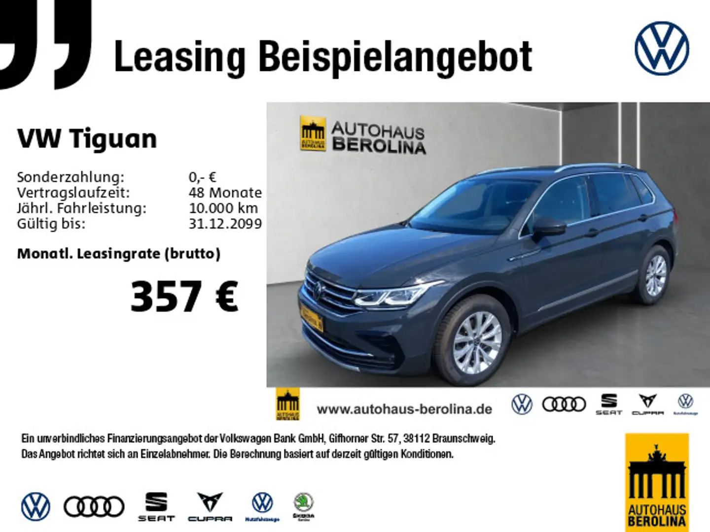 Volkswagen Tiguan 2.0 TDI Elegance DSG *ACC*HuD*NAV*R-CAM* Gris - 1