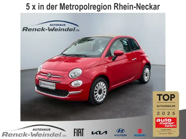 Fiat 500C Lounge Faltdach Apple CarPlay Android Auto Musikst