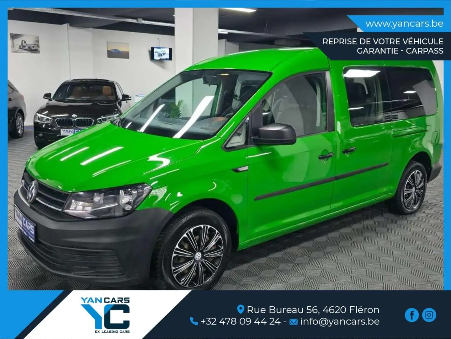 Volkswagen Caddy 2.0 TDi * UTILITAIRE 5 PLACES * ANDROID & CAMERA * Vert - 1