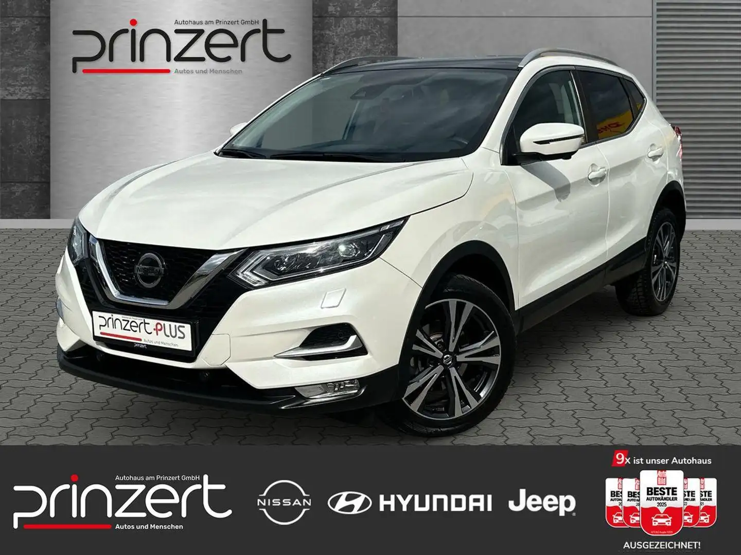 Nissan Qashqai 1.3 DIG-T DCT "N-Connecta" PGD*LED*Navi Blanc - 1