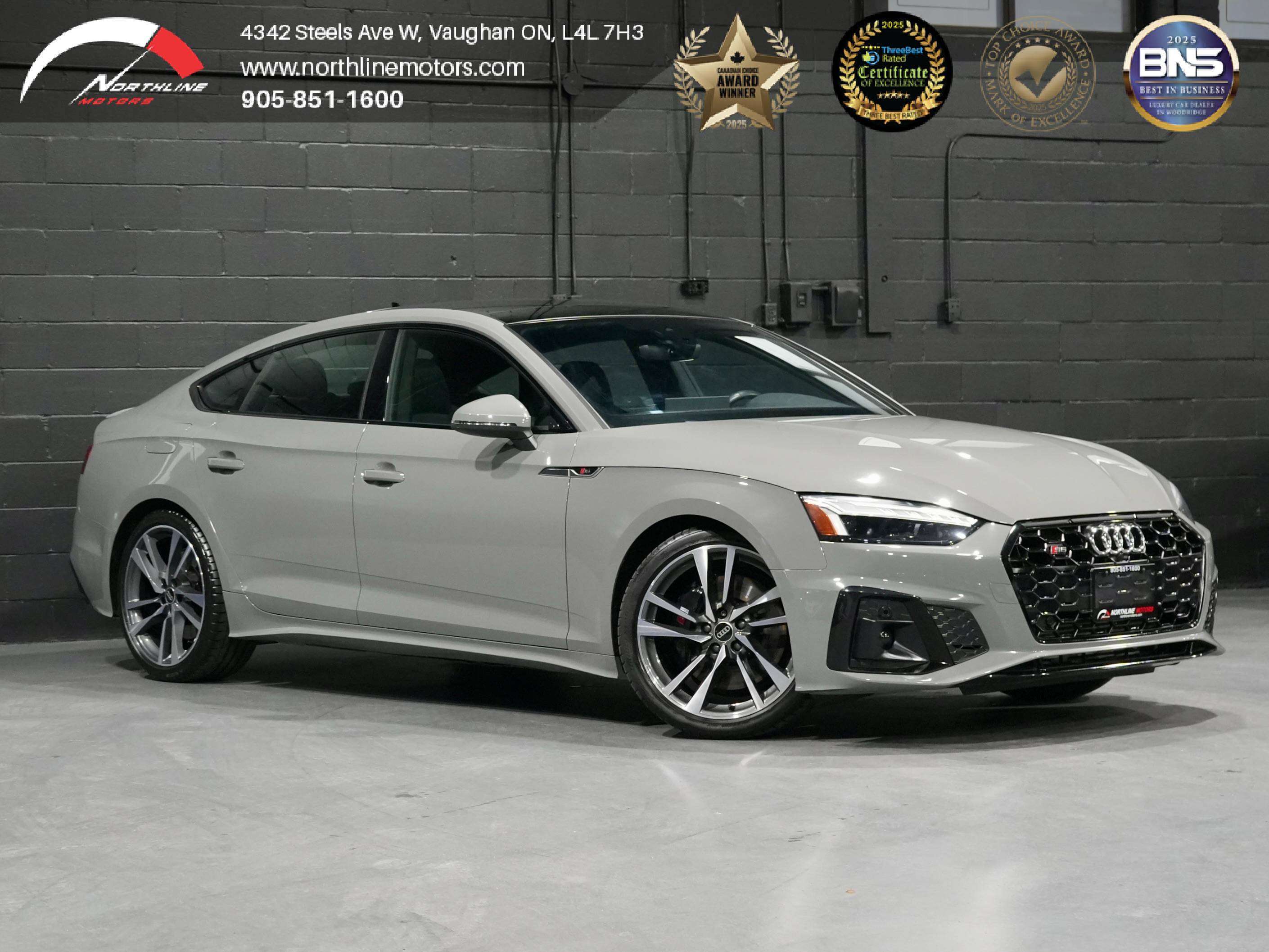Gray 2022 Audi S5 Sportback Sedan Automatic