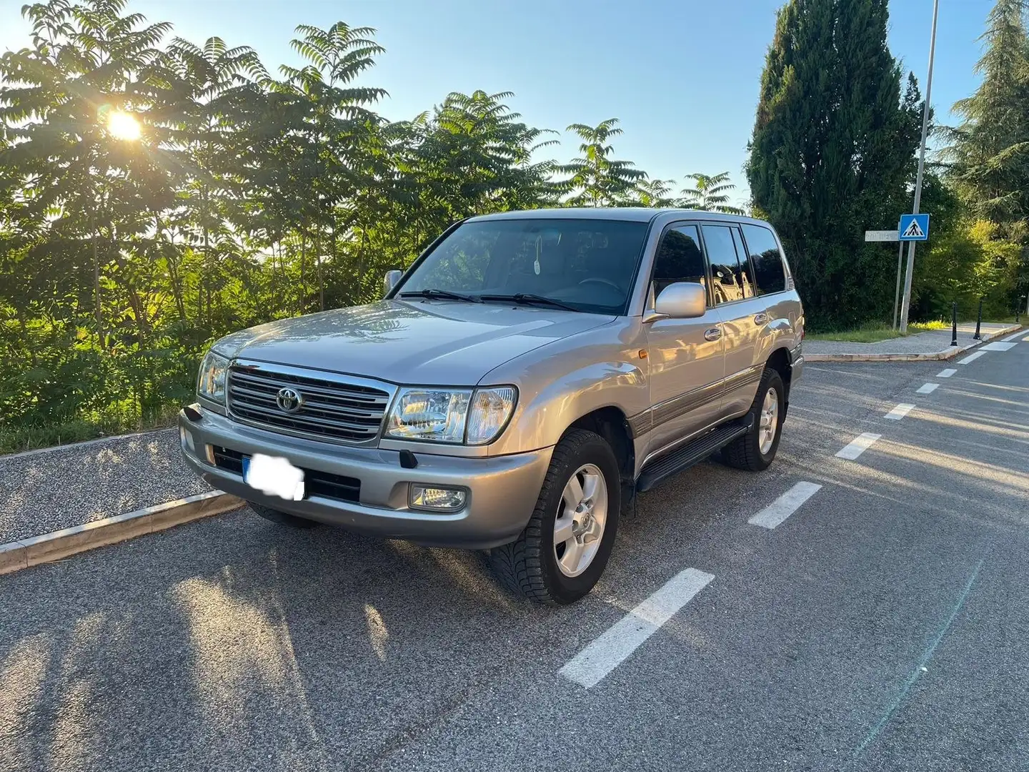 Toyota Land Cruiser 100 4.2 tdi 2003 restyling 7 posti e gancio traino Argento - 1