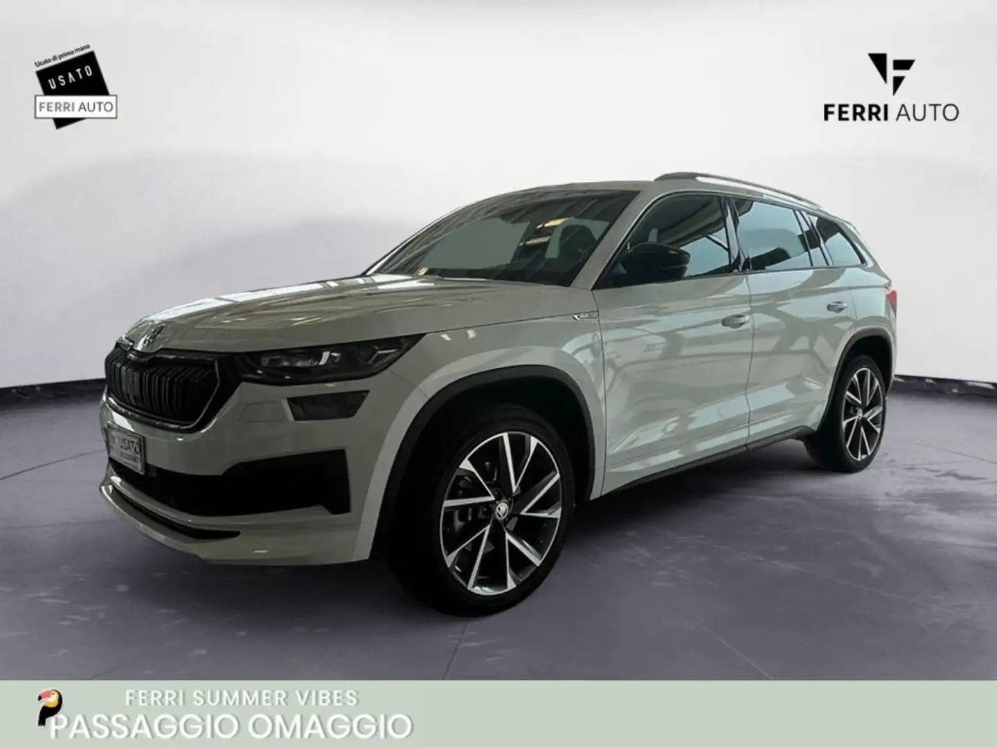 Skoda Kodiaq 2.0 TDI EVO SCR DSG SportLine Wit - 1