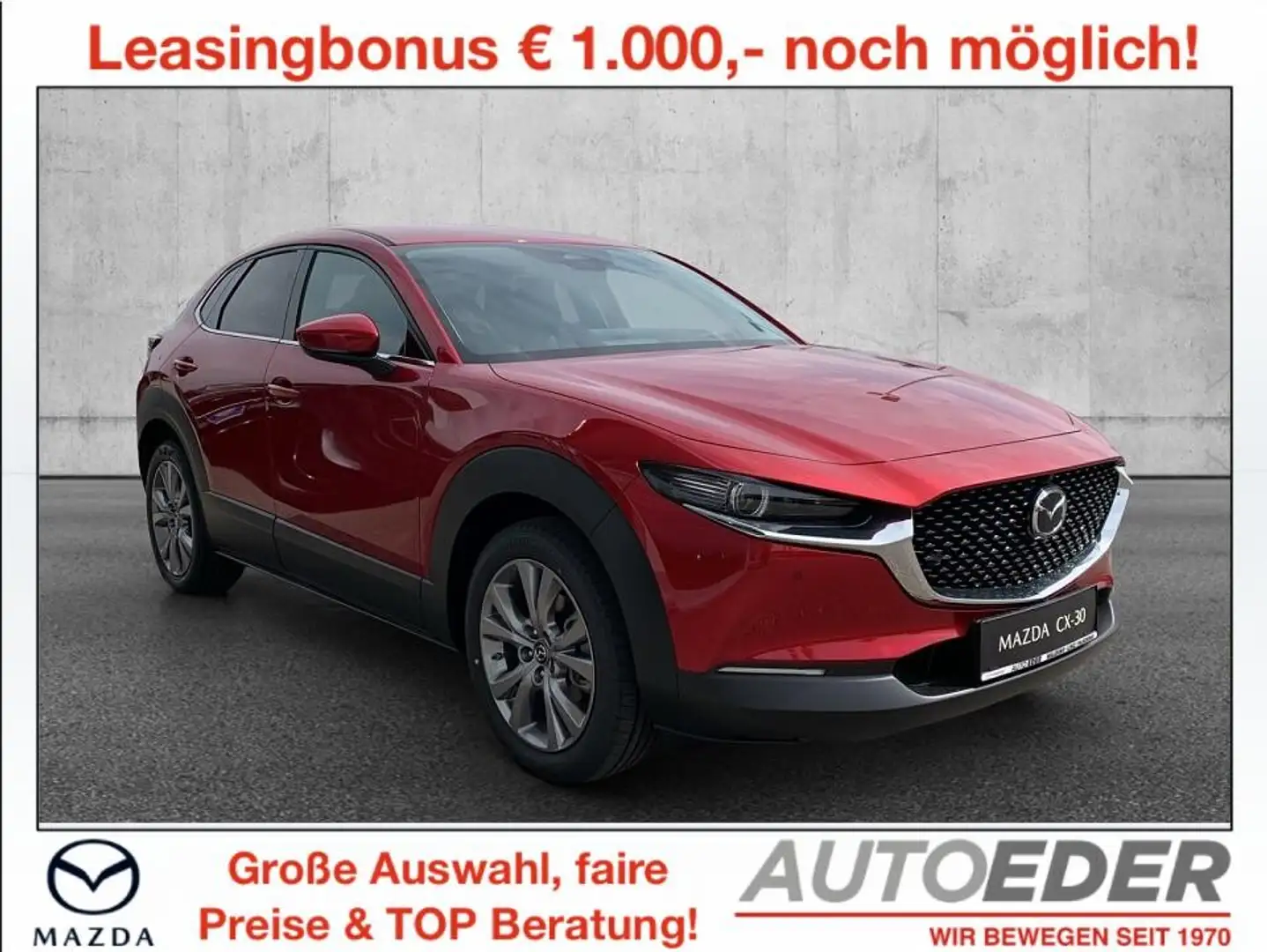 Mazda CX-30 e-Skyactive G140 Takumi Aut. Rot - 1