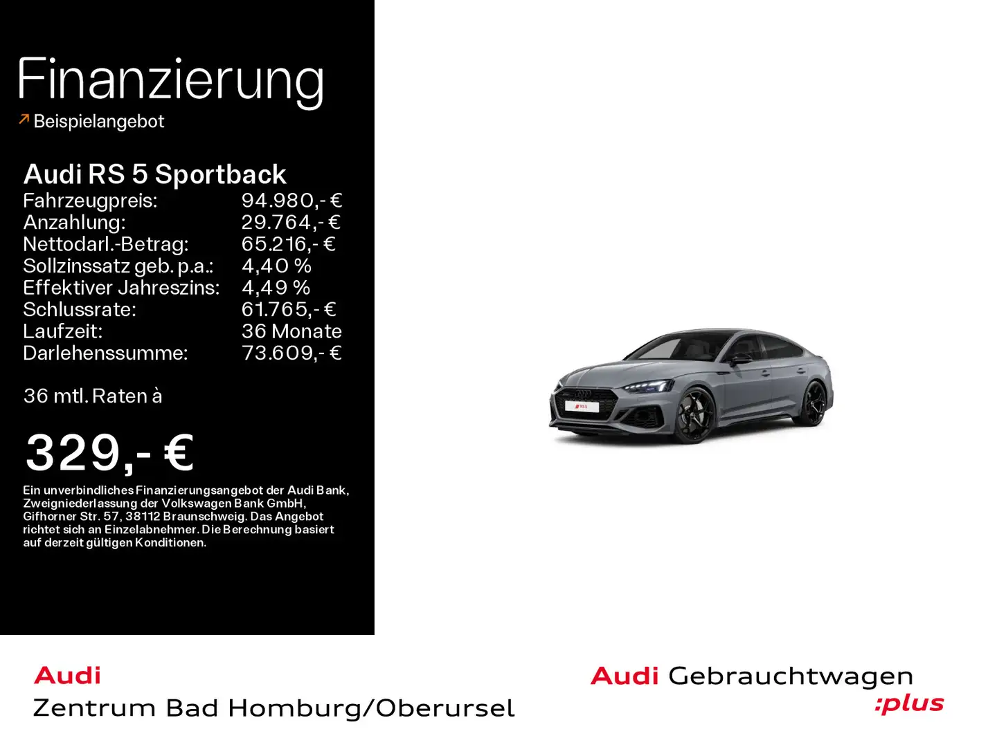Audi RS5 performance*HeadUp*Pano*Navi*B&O* Grau - 1