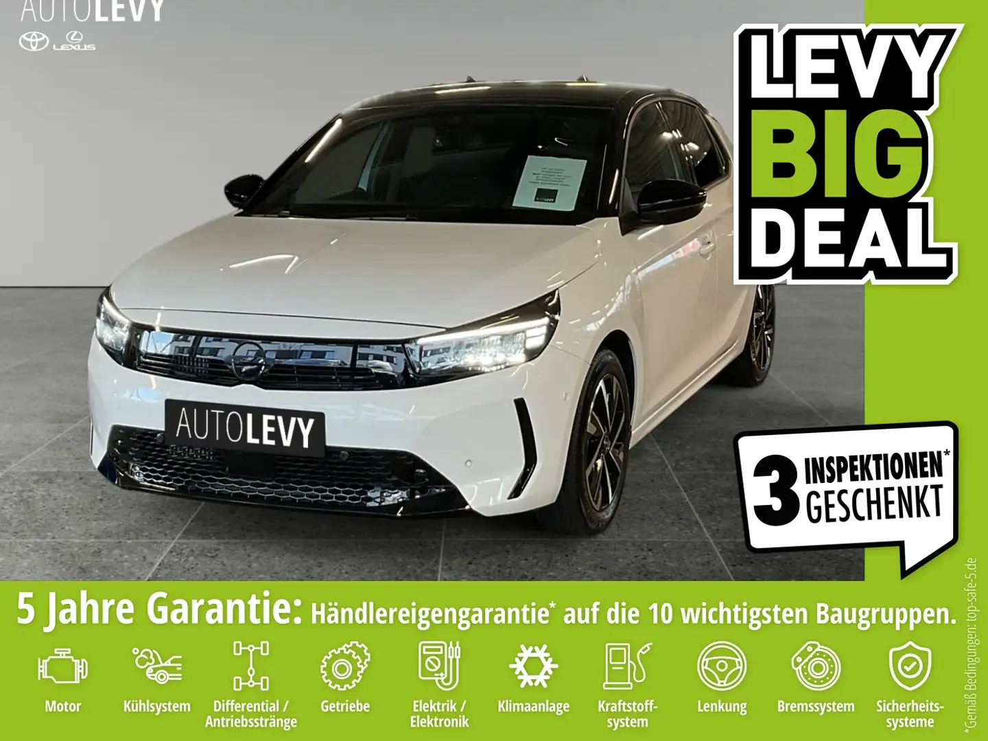 Opel Corsa F 1.2 Turbo GS +Kamera+Navi+CarPlay+ Weiß - 1