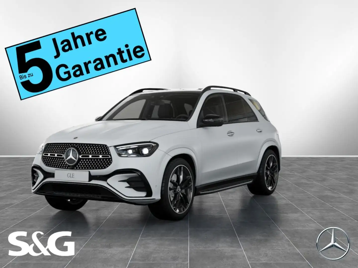 Mercedes-Benz GLE 450 d 4M AMG MAGNO/matt+E-ABC+Pano+AHK+Distr Weiß - 1