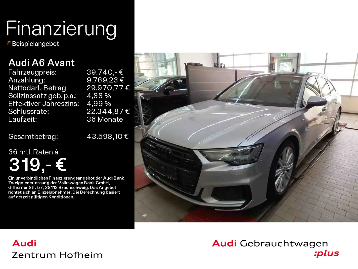 Audi A6 sport quattro 55 3.0 TFSI*S-LINE*PANO*N Silber - 1