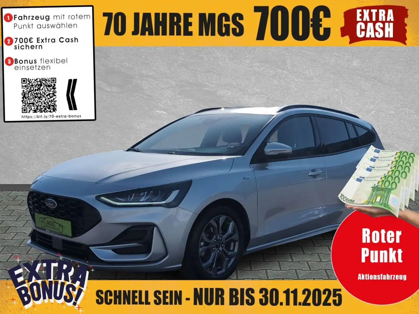 Ford Focus ST-Line 1.0 EcoBoost #NAVI #ACC Silber - 1
