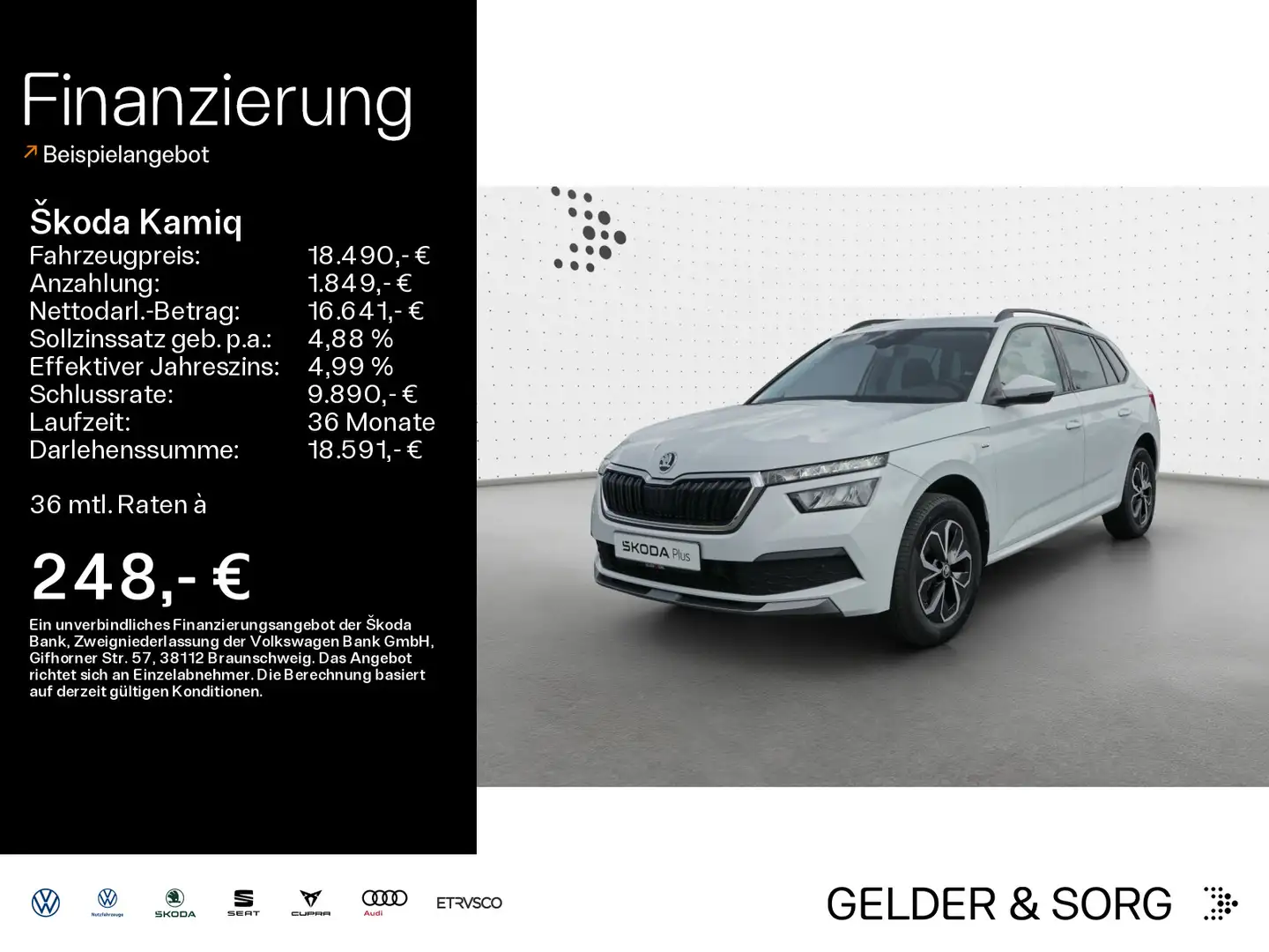Skoda Kamiq Drive 1.0 DSG|NAVI|LED|SHZ|EPH|MFK|VZE| Blanco - 1