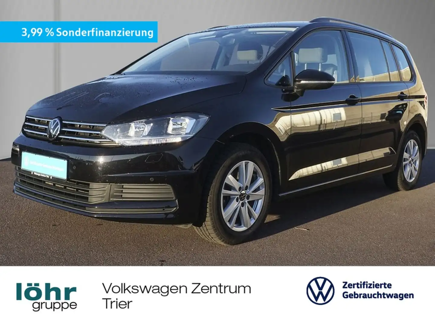 Volkswagen Touran 1.5 TSI Comfortline 7-Sitzer, Navi, WWV Schwarz - 1