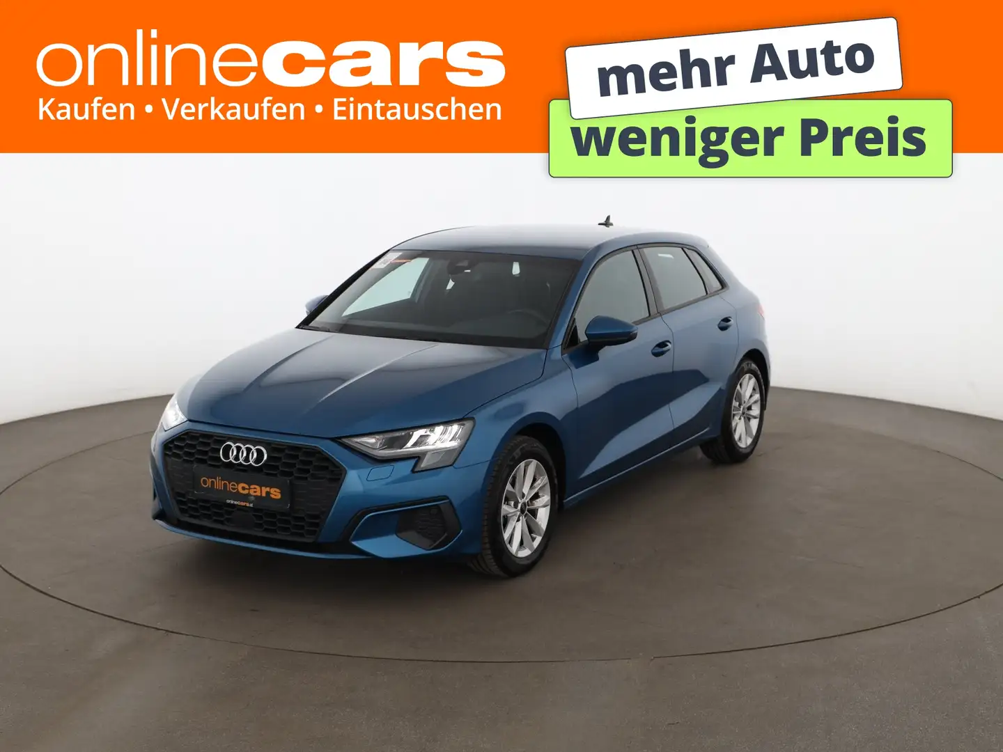 Audi A3 Sportback 30 TDI Aut LED LEDER SITZHZG Blau - 1