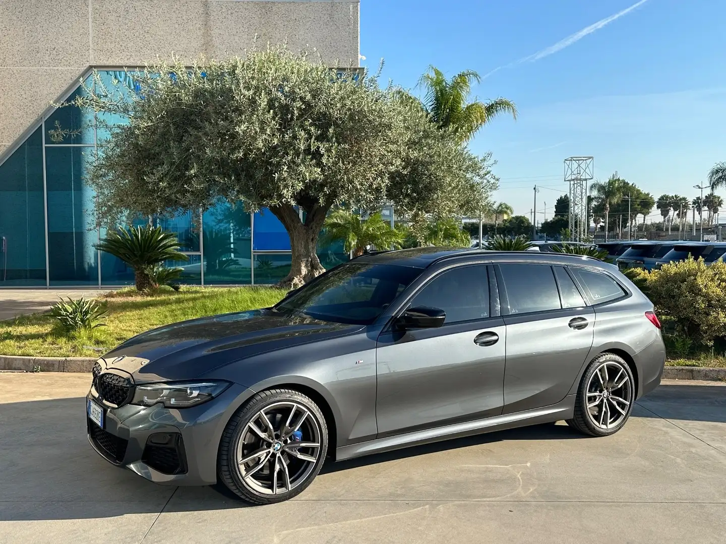 BMW 340 d M Touring mhev 48V xdrive auto Grigio - 2