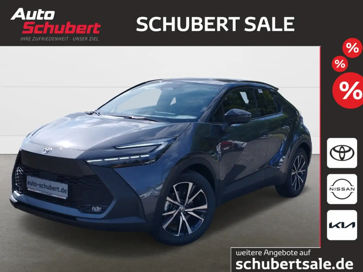 Toyota C-HR 2.0l Team D Hybrid Navi LED El. Heckklappe Apple C Grau - 1