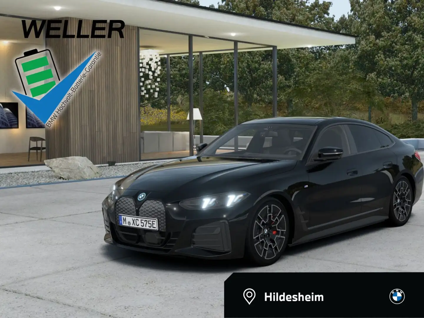 BMW i4 eDrive40 M SPORT PRO AdLED DAPr 360° H/K 19" Schwarz - 1