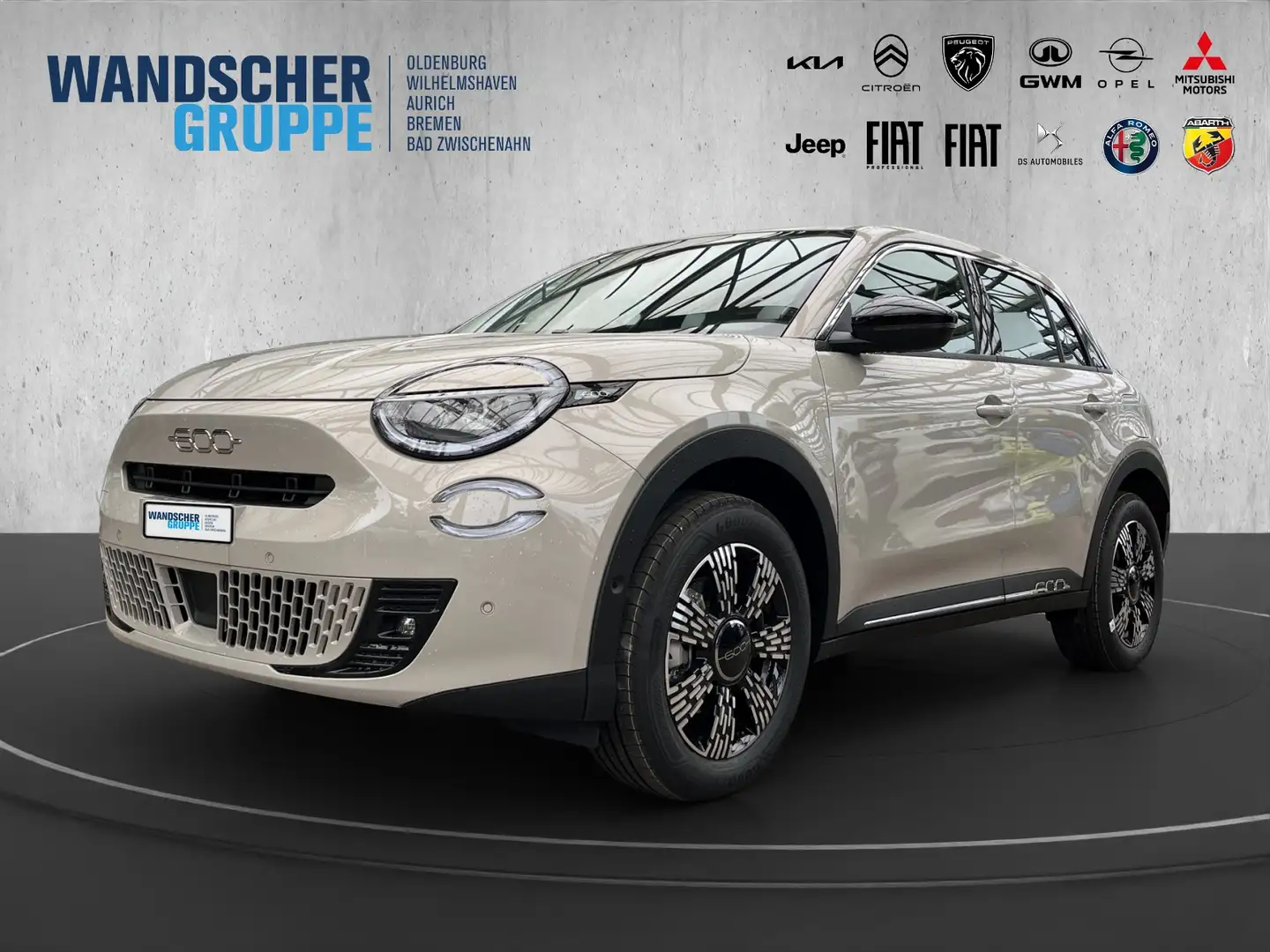 Fiat 600 -Hybrid 1.2 Carplay*LED*Isofix*Komfort-Paket* Beige - 1