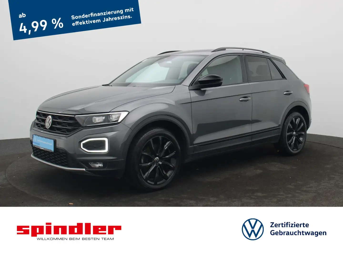 Volkswagen T-Roc Sport 2.0TDI 4M DSG / Navi, Pano, LED, AHK Grau - 1
