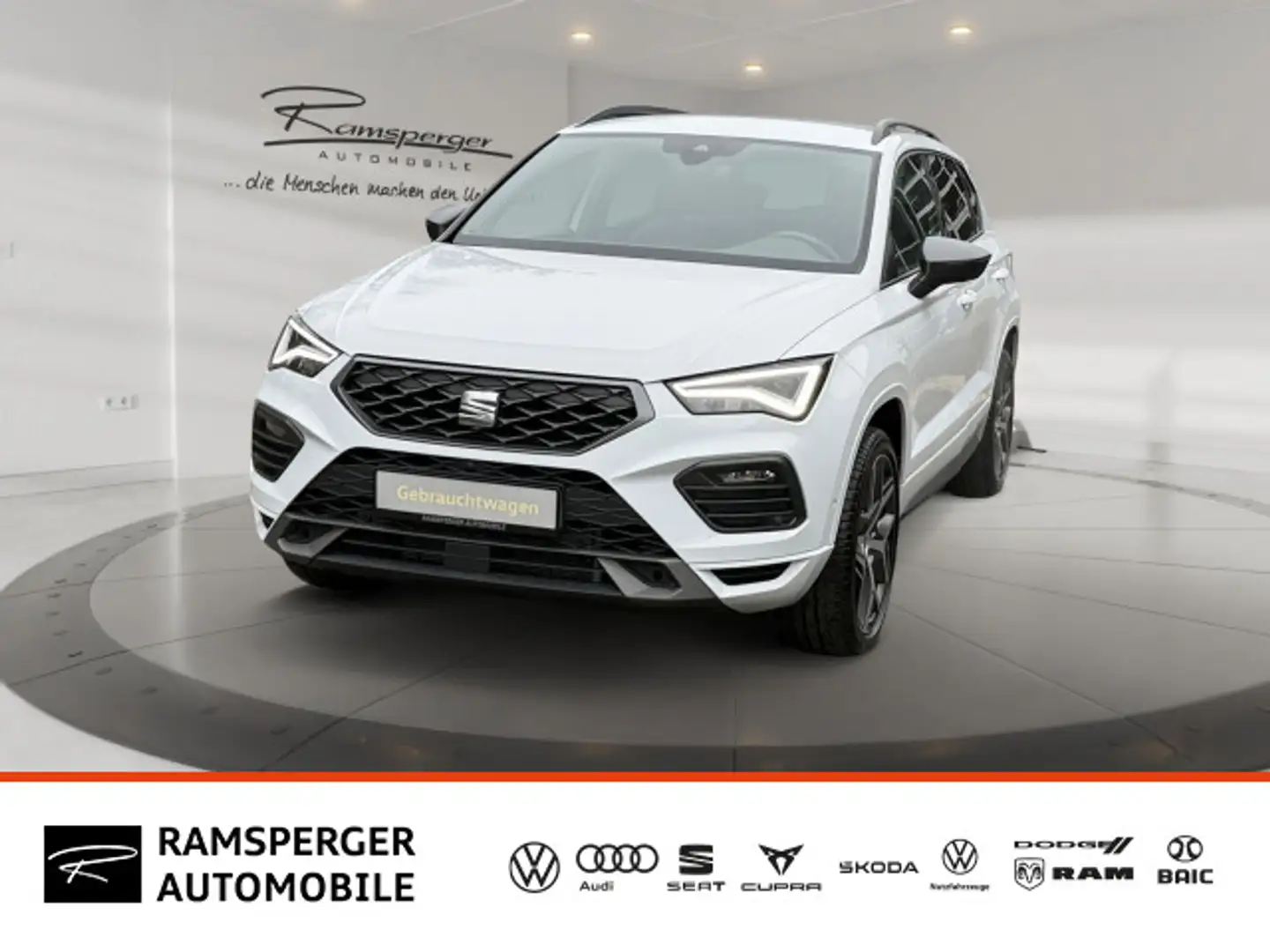 SEAT Ateca FR 2.0 TDI DSG LED/360°/DAB/Assist/uvm. Blanc - 1