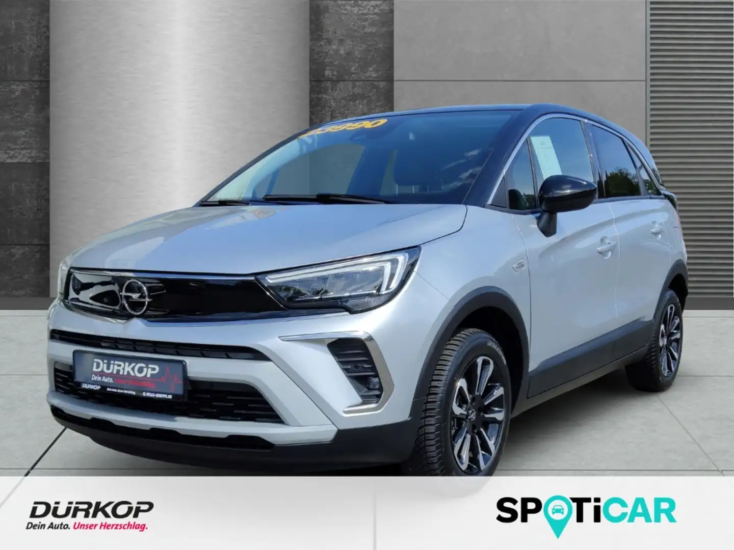 Opel Crossland 1.2 Elegance, Navi AHK-abnehmbar Sitzheiz. Ganzjah Grijs - 1