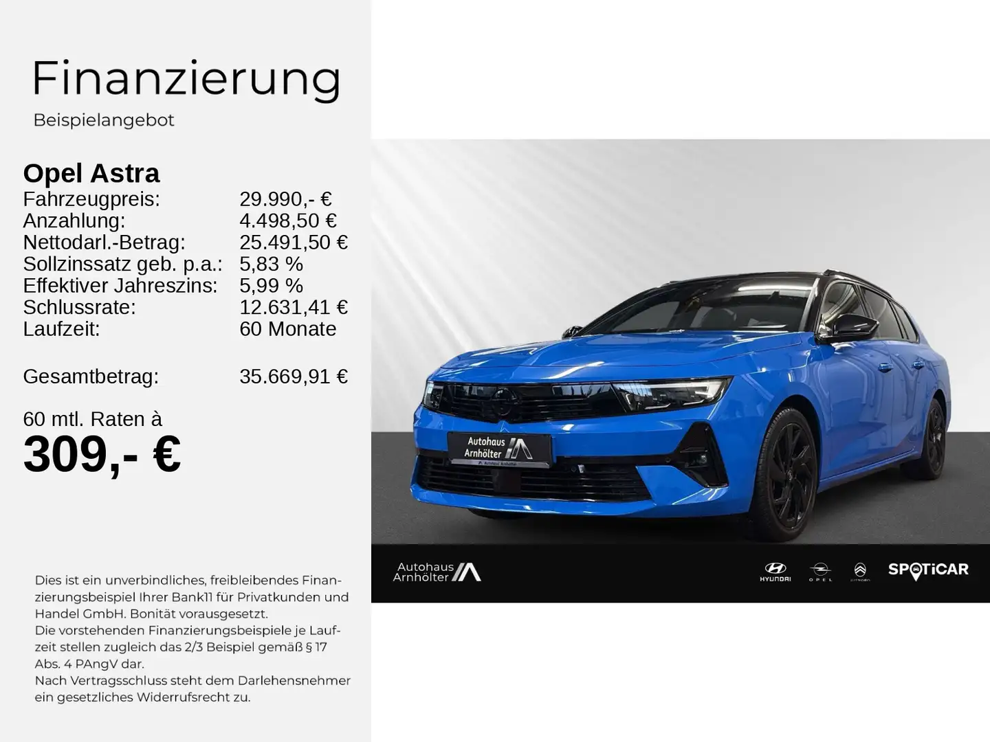 Opel Astra L ST GS 1.6 ++Plug-IN-Hybrid+NAVI+360°CAM+ Bleu - 2