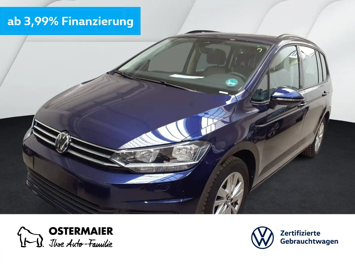 Volkswagen Touran CL 1.5TSI 150PS 7-SITZE ACC.NAVI+VC.2xPDC.APP-C.SH Blau - 1