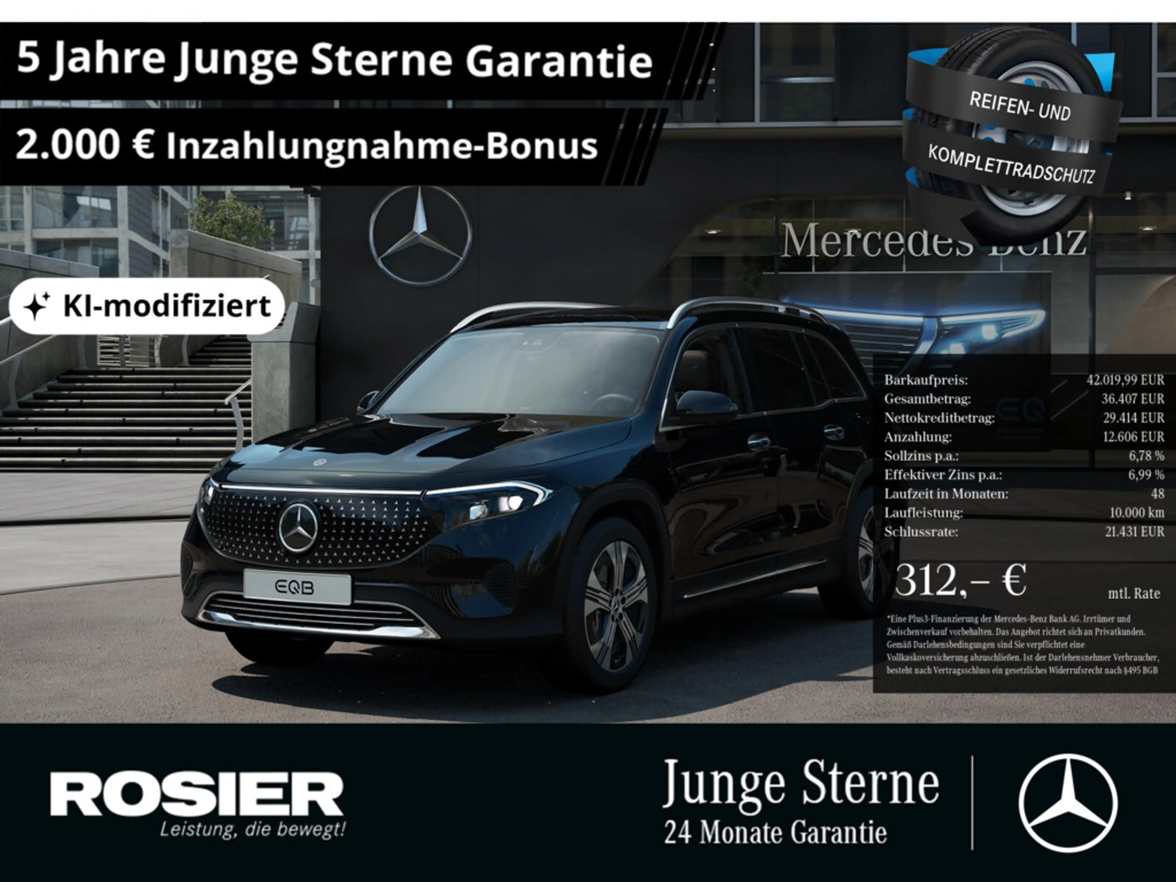 Mercedes-Benz EQB 250 + ElectricArt Advanced+ PANO LED 360°