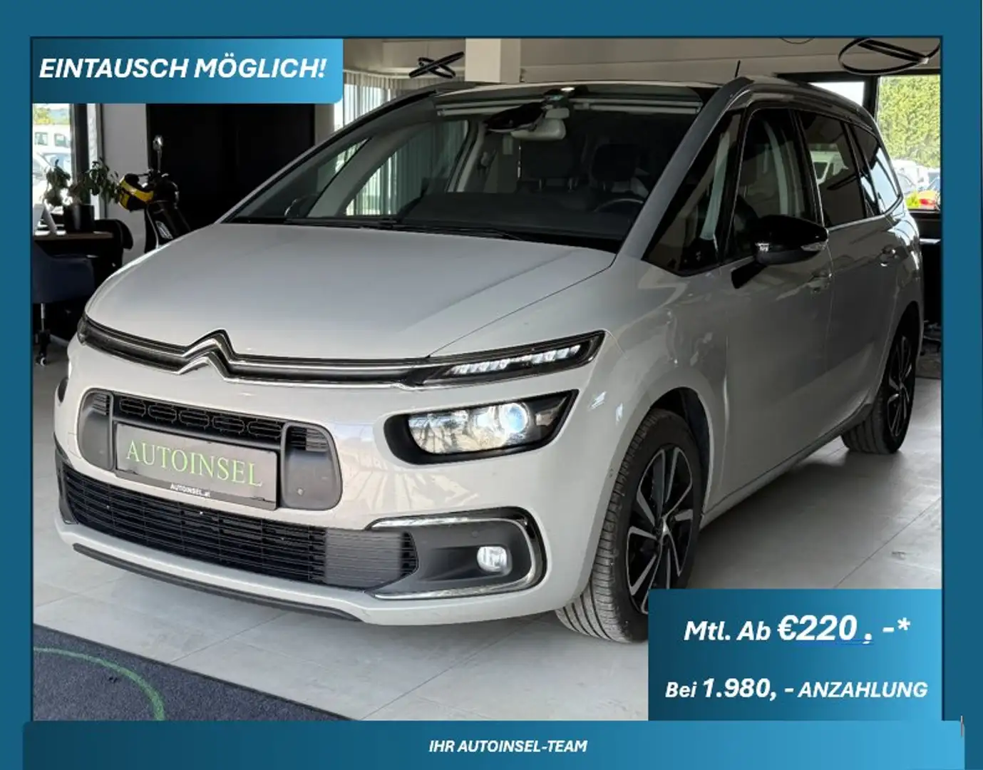 Citroen C4 SpaceTourer BlueHDi 7 Sitze, Abstandstempomat, Kamera Blanc - 1