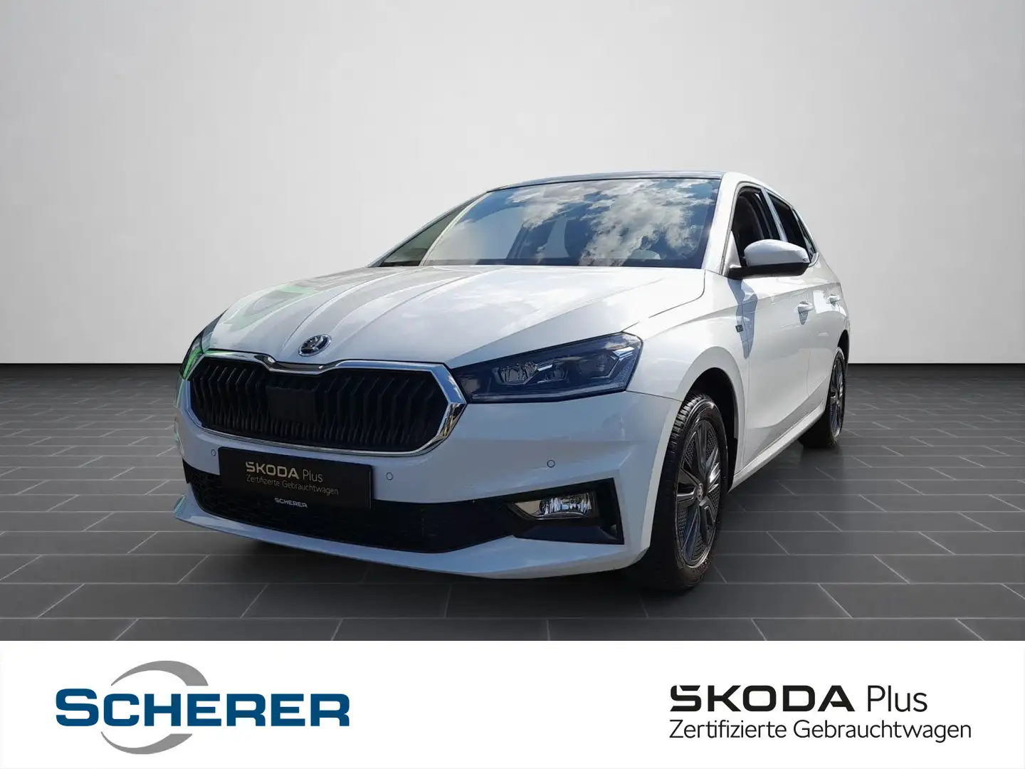 Skoda Fabia Selection 1.0 TSI DSG Navi Pano Climatroni Blanc - 1