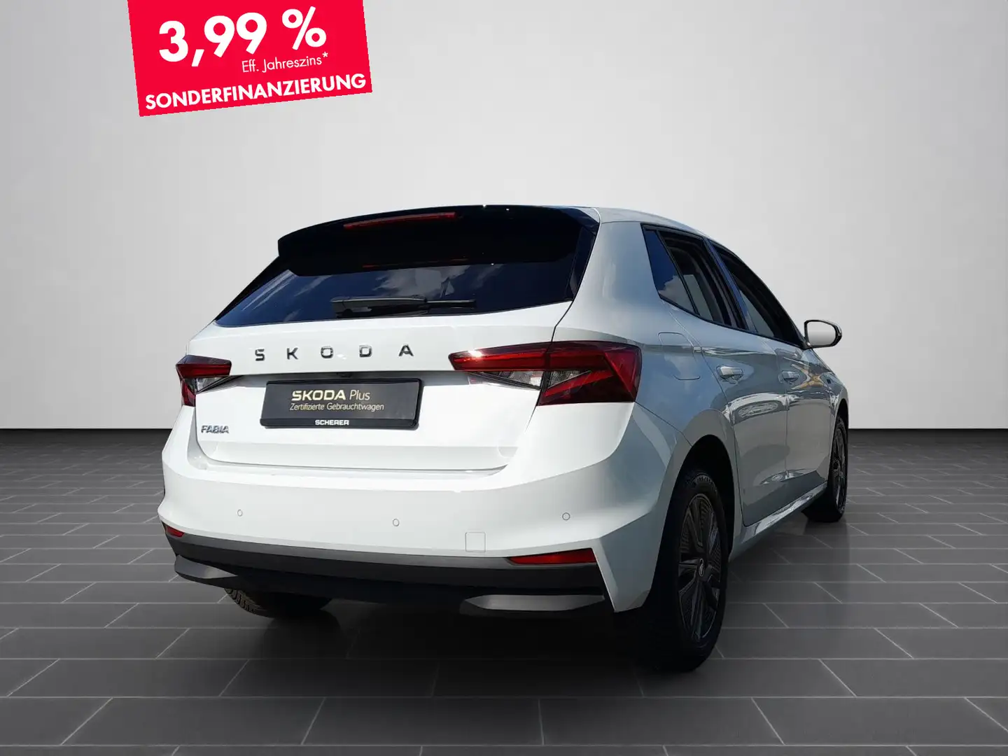 Skoda Fabia Selection 1.0 TSI DSG Navi Pano Climatroni Blanc - 2