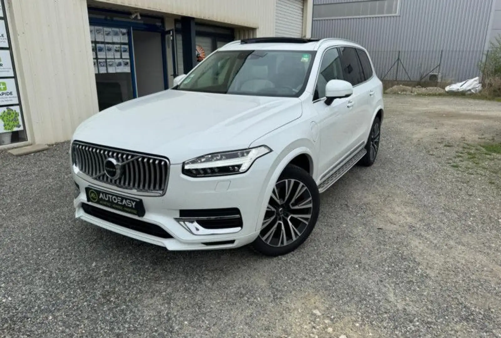 Volvo XC90 T8 AWD 303 %2B 87ch Inscription Luxe Geartronic 1ère MAIN Blanc - 1