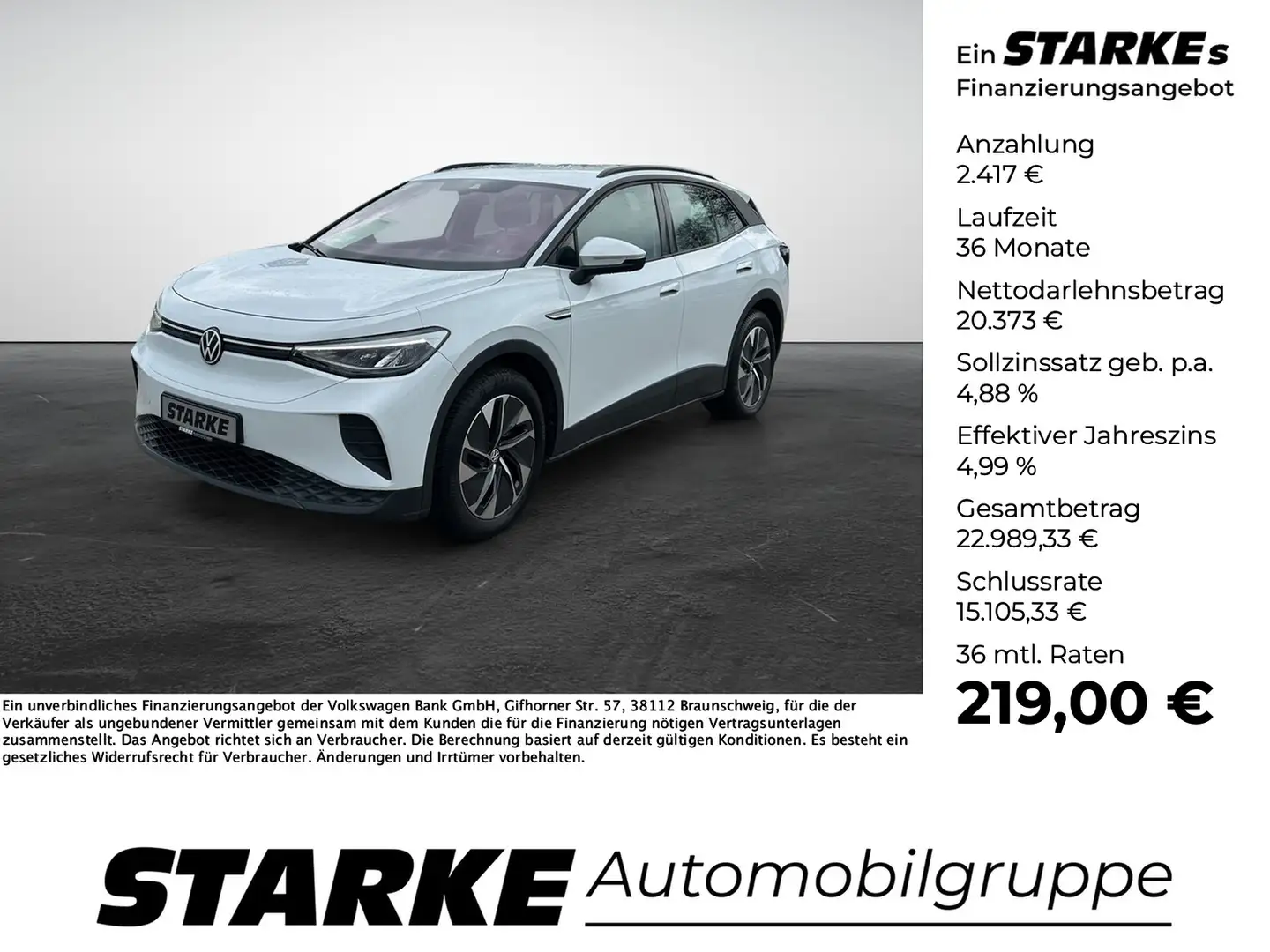 Volkswagen ID.4 Pure City Blanc - 1