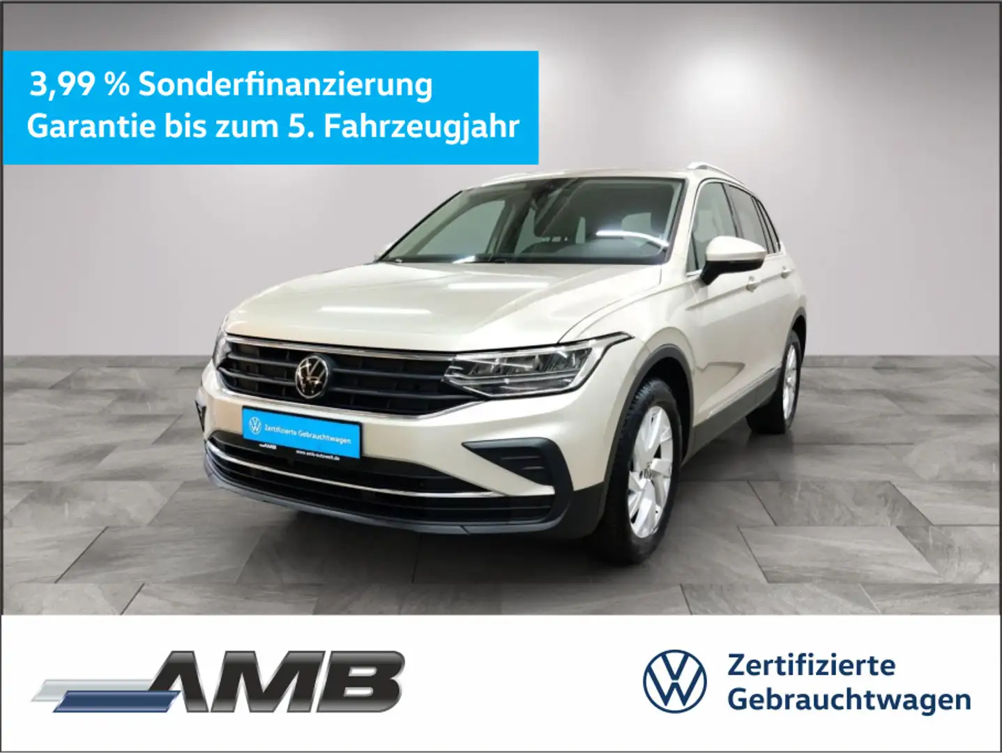 Volkswagen Tiguan Move 1.5 TSI LED/Navi/Standhzg/01.29Garan Beige - 1