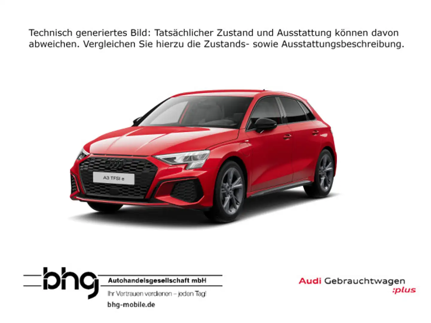 Audi A3 S line 40TFSIe S tron. Rouge - 1