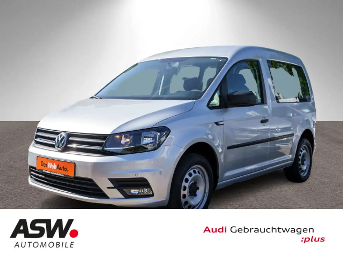 Volkswagen Caddy 5-Sitzer 1.4 TSI Klima GRA Bluetooth Silber - 1