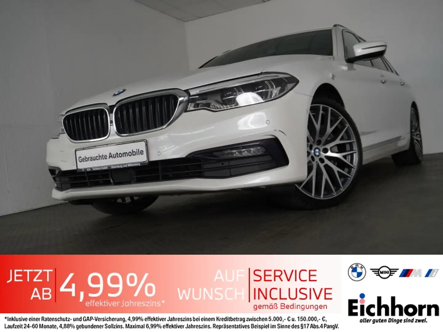 BMW 540 i xDrive Touring Sport Line AHK.PGSD.HUD.ACC Weiß - 1