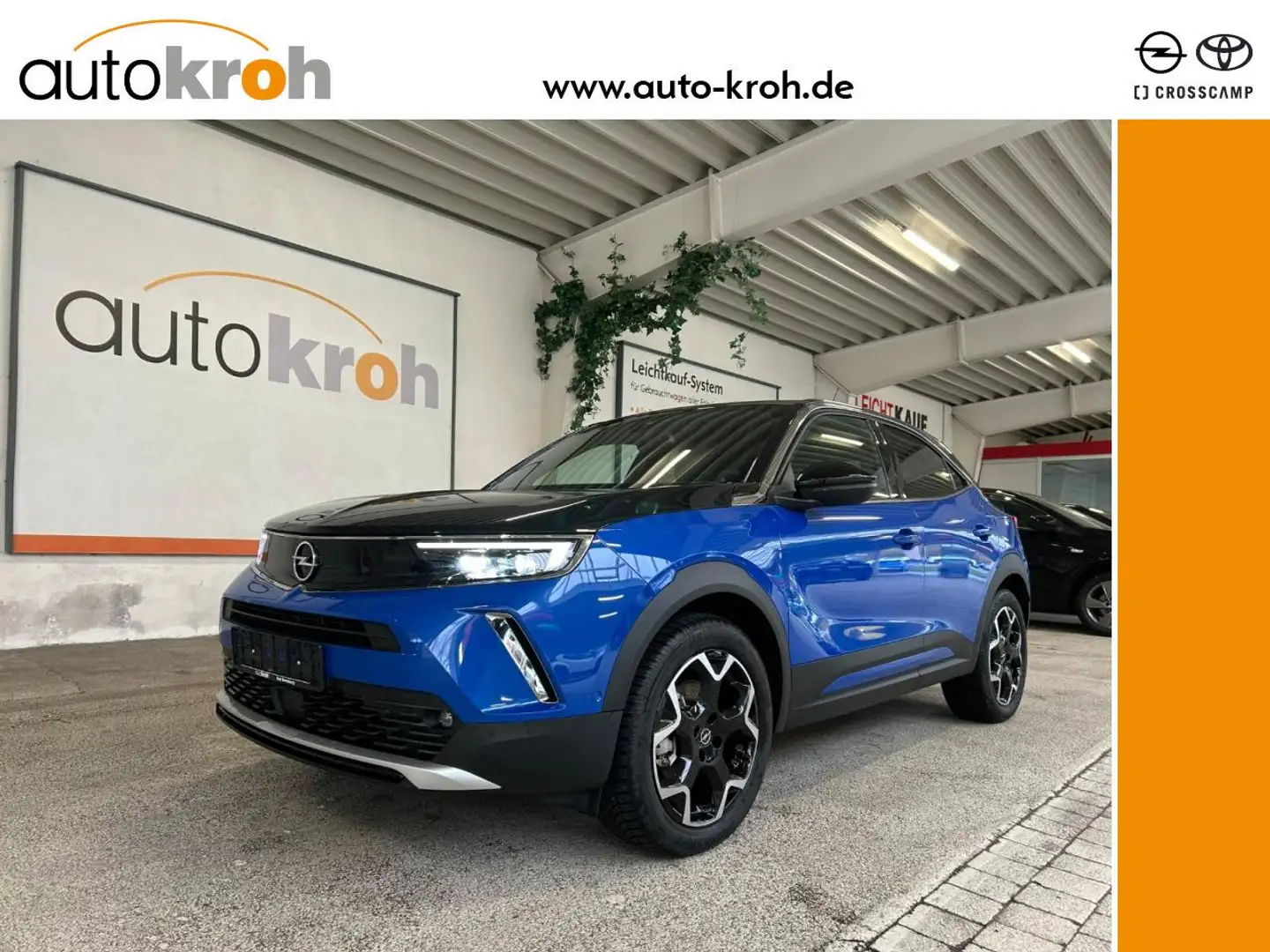 Opel Mokka-E e Ultimate AHK Winterp. Bleu - 1