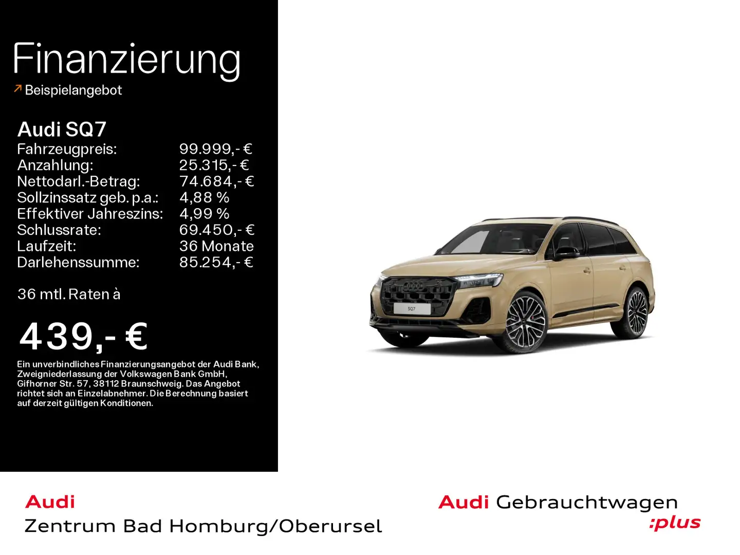 Audi SQ7 SUV TFSI quattro*Navi*Matrix*Alu*AHK*HUD*B&O Oro - 1
