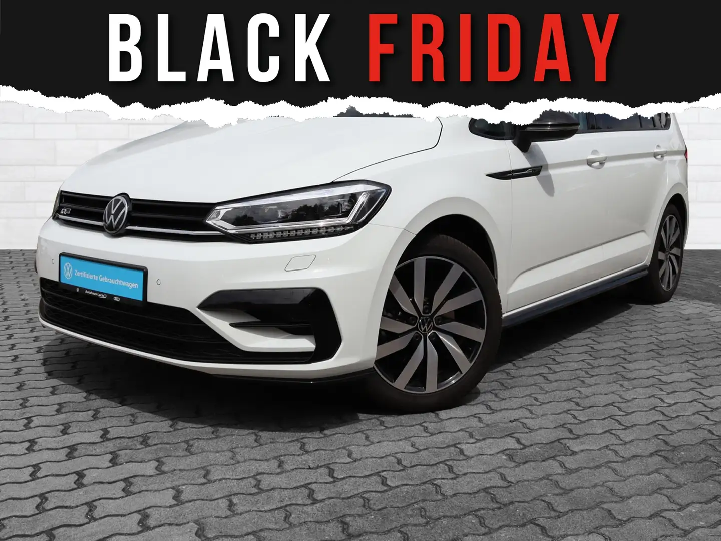 Volkswagen Touran 2.0 TDI R-Line Kamera AHK "18" Weiß - 2