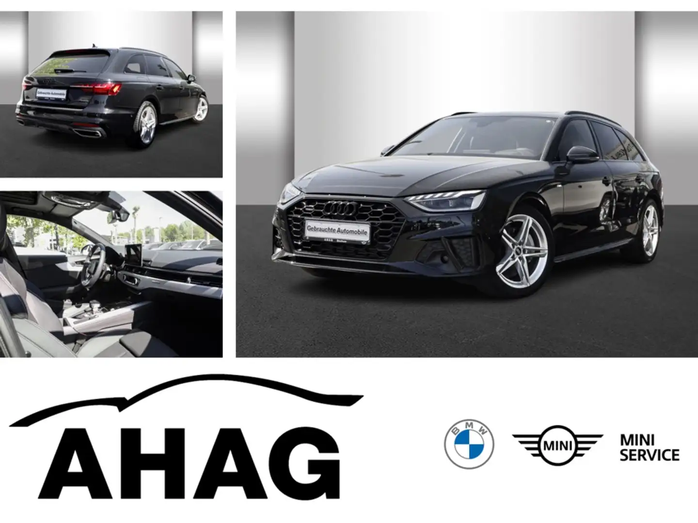 Audi A4 40 TFSI S tronic S line quattro Avant SideAssist A Schwarz - 1