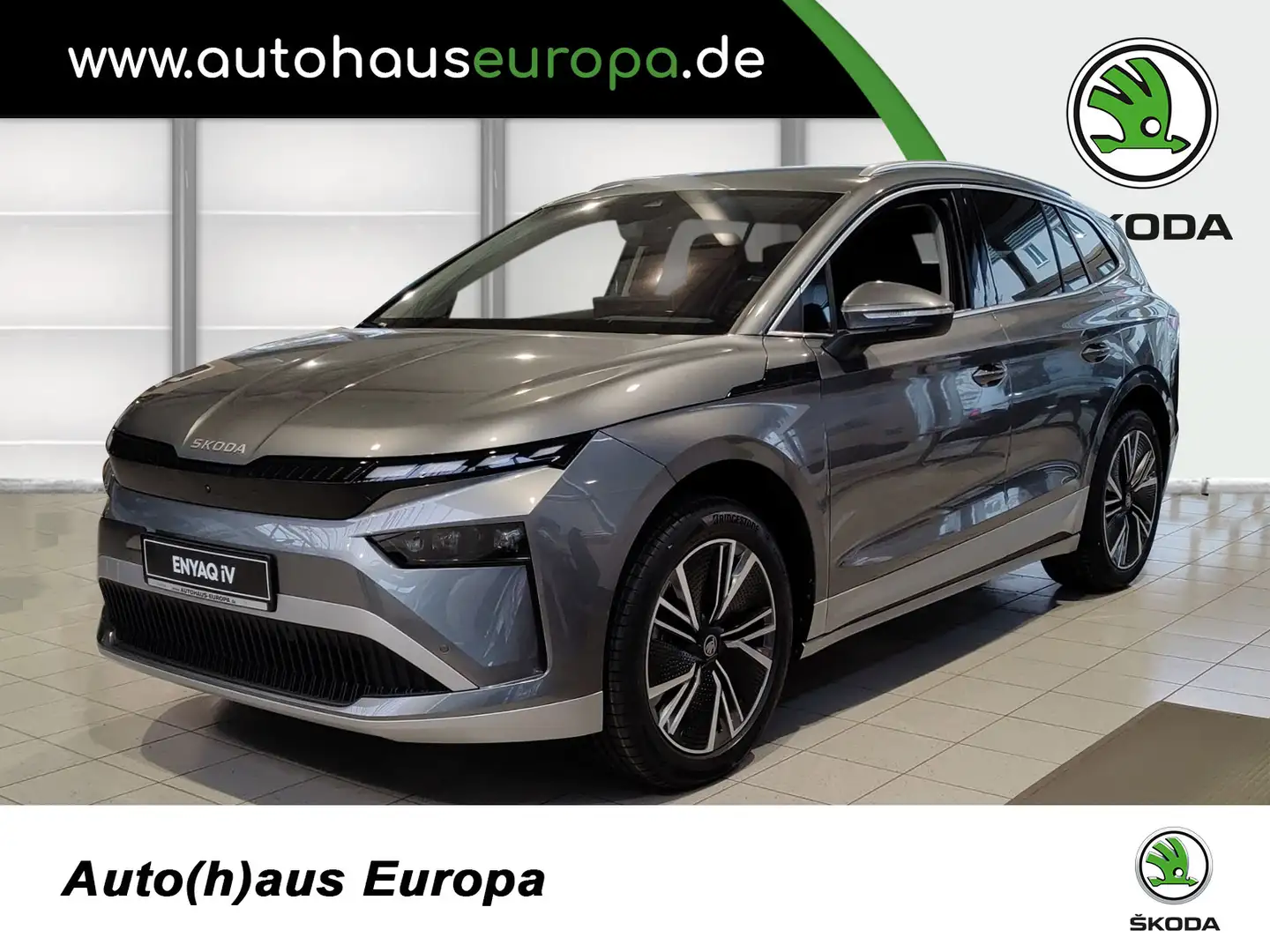 Skoda Enyaq 85 Facelift Loft AHK ACC210 HUD NAVI 4xSHZ RFK Šedá - 1