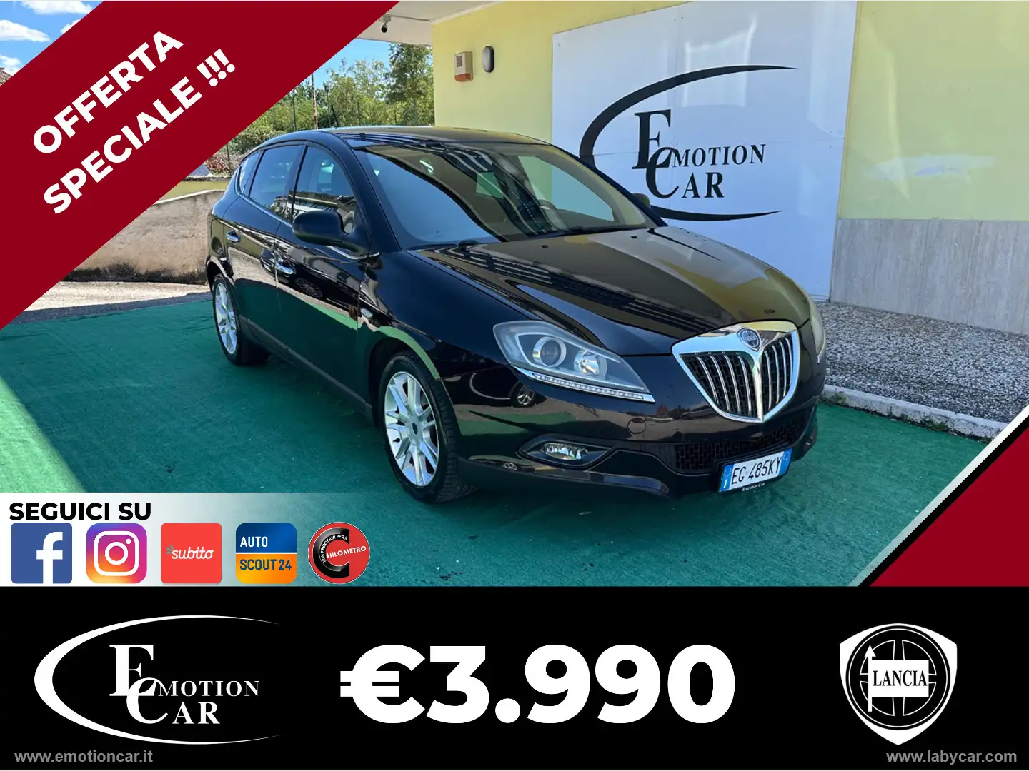 Lancia Delta 1.6 MJT Platino - 2011 Czarny - 1