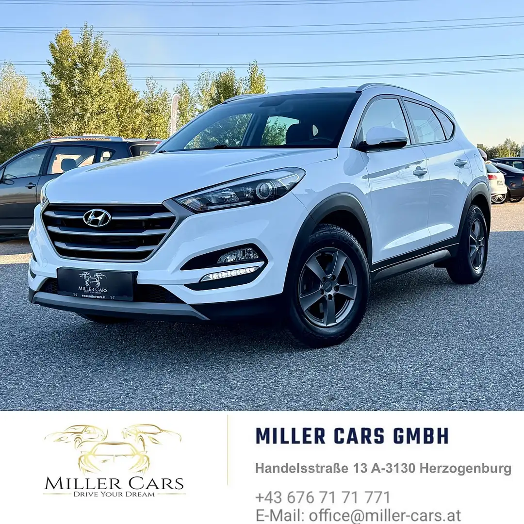 Hyundai TUCSON Tucson 1,7 CRDI Start-Stopp Go DCT*Servicegepfl... Weiß - 1
